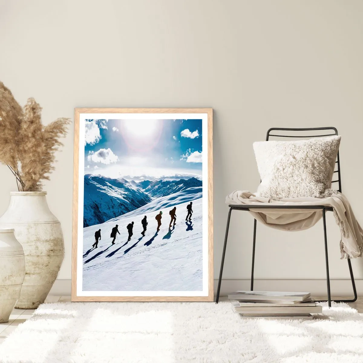 Een poster in een licht eiken lijst - Het team van de veroveraars - 50x70 cm