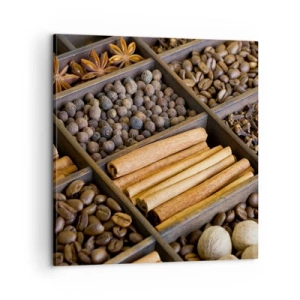 Schilderen op canvas - Een schatkist aan aroma's - 60x60 cm