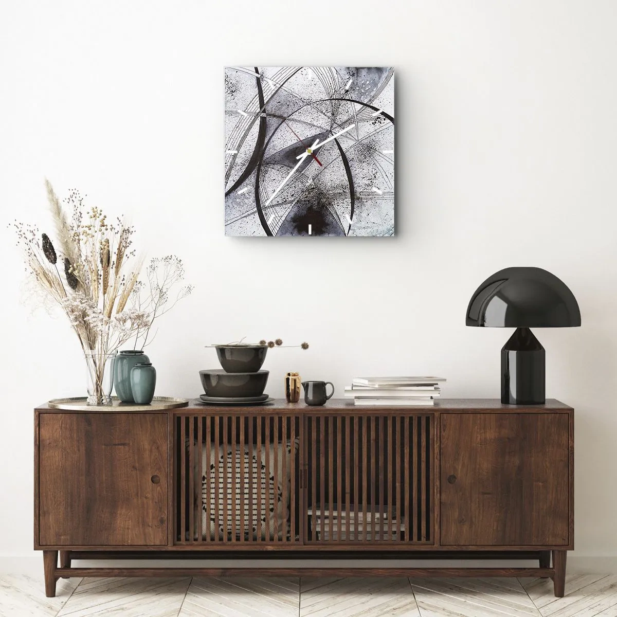 Wandklok - Klok - Futuristische fantasie - 40x40 cm