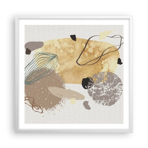 Poster in een witte lijst - Toegepaste plumcologie - 60x60 cm