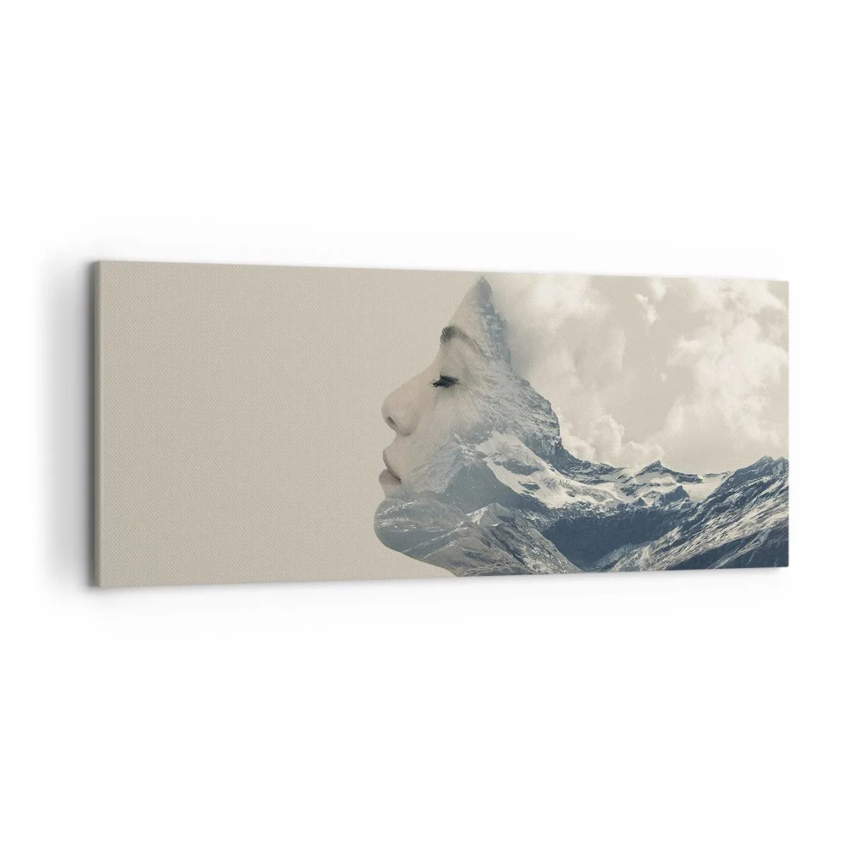 Schilderen op canvas - De schoonheid van de elementen - 120x50 cm