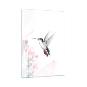 Schilderen op glas - Vastgehouden tijdens fladderen - 50x70 cm