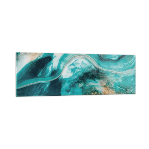 Schilderen op glas - De rivier van goud - 160x50 cm