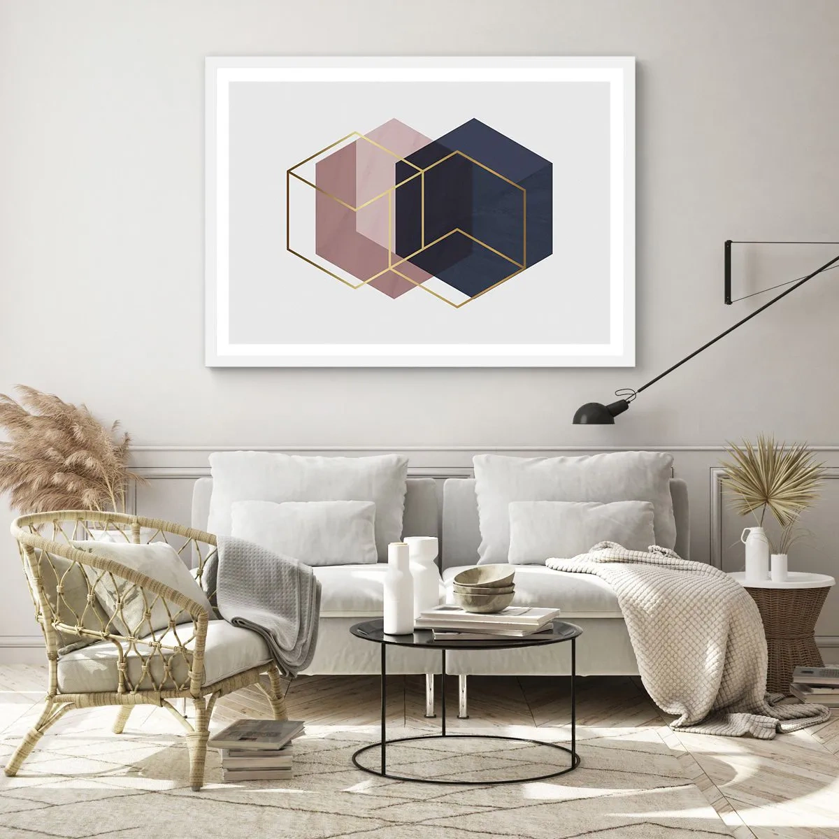 Poster in een witte lijst - De kracht van eenvoud - 50x40 cm