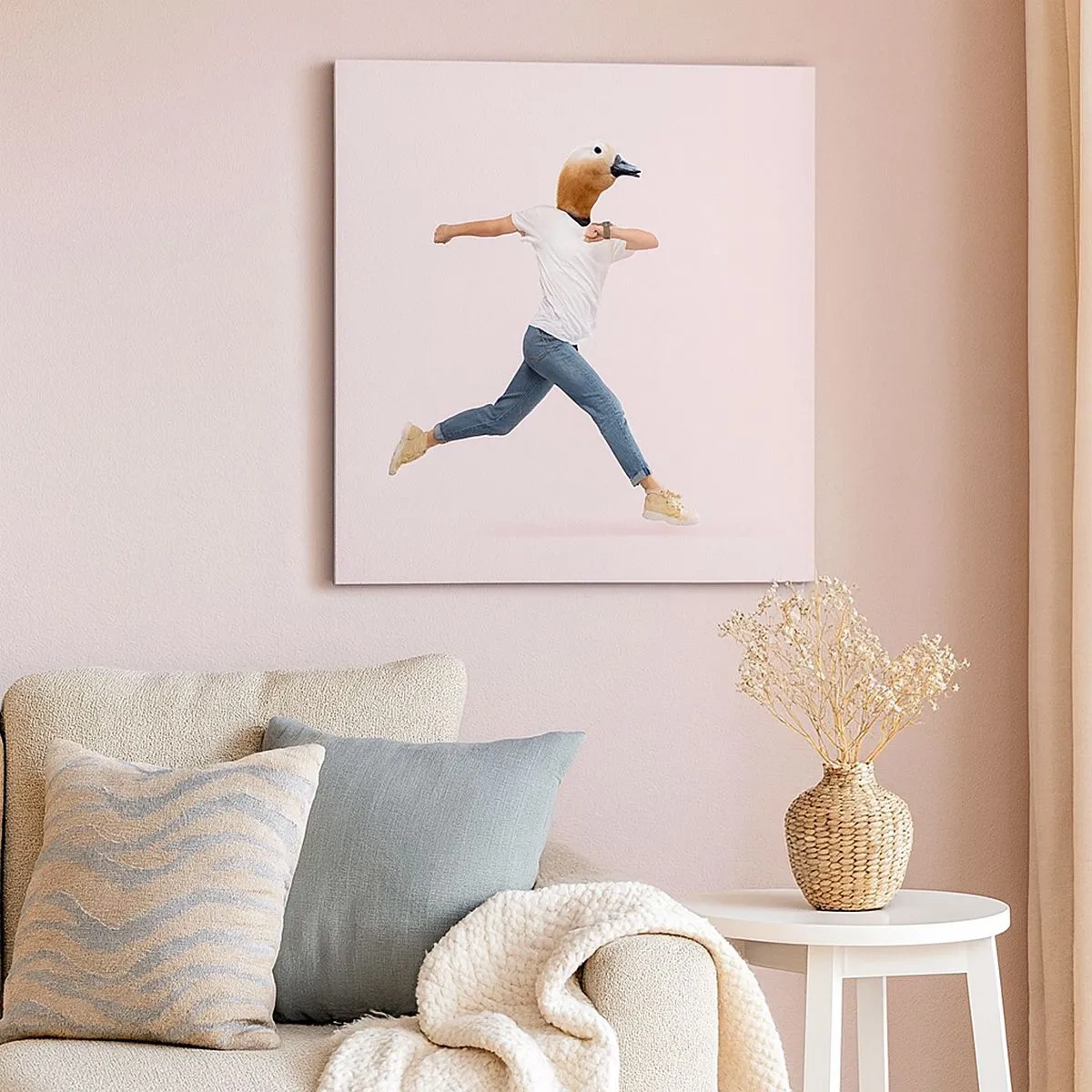 Schilderen op canvas - Een snufje absurditeit - 30x30 cm