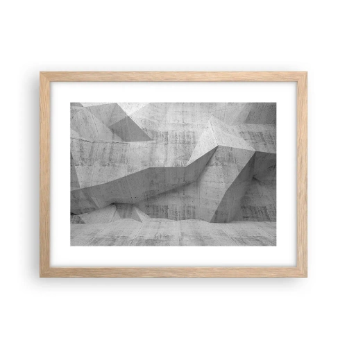 Een poster in een licht eiken lijst - Een echte uitdaging - 40x30 cm