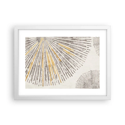 Poster in een witte lijst - De schoonheid van de straal - 40x30 cm