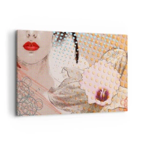 Schilderen op canvas - Stripboek heroïne - 120x80 cm