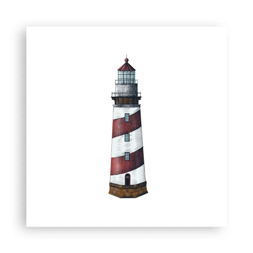 Poster - Altijd op zijn hoede - 40x40 cm