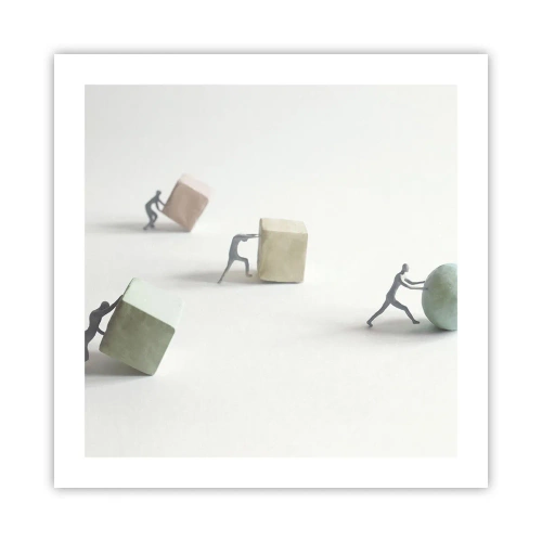 Poster - Puur leven - 50x50 cm