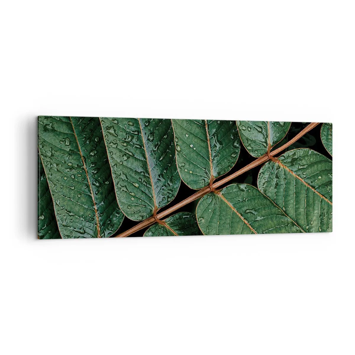 Schilderen op canvas - In een groen ritme - 140x50 cm