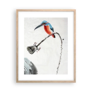 Een poster in een licht eiken lijst - Het leven van de weide - 40x50 cm