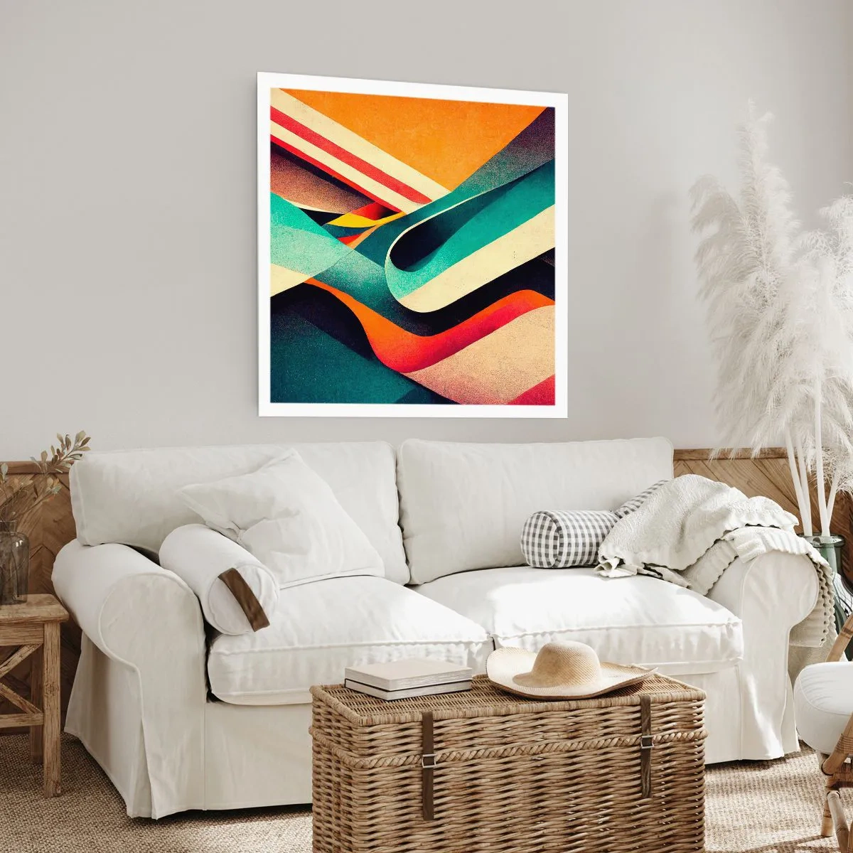 Poster - Intensieve compositie - 60x60 cm