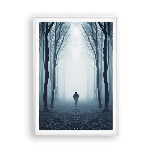 Poster in een witte lijst - En alles is eenvoudig en duidelijk - 70x100 cm