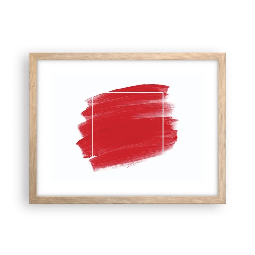 Een poster in een licht eiken lijst - Uit het frame - 40x30 cm