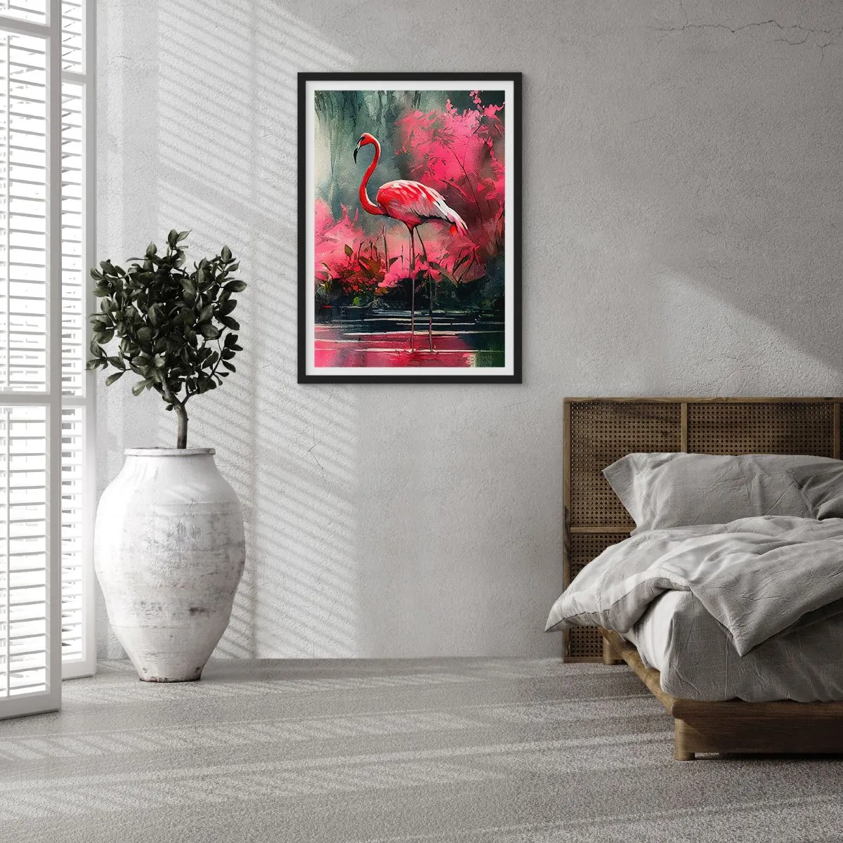 Poster in een zwarte lijst - Een les in natuurlijke gratie - 61x91 cm