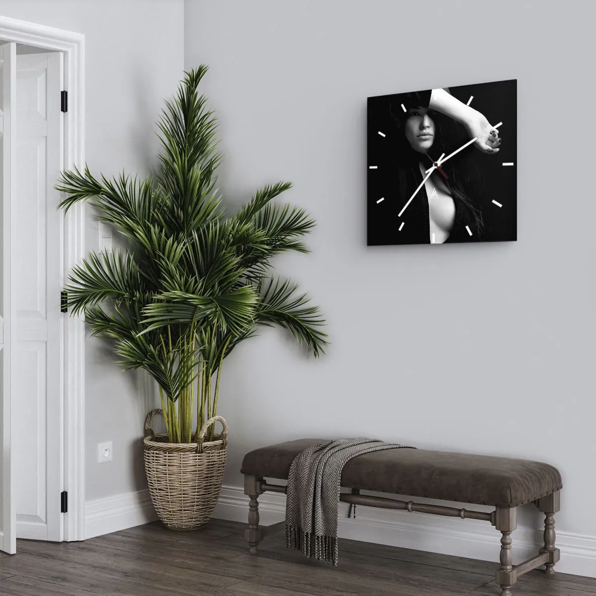 Wandklok - Klok - Verleidingsschool - 40x40 cm