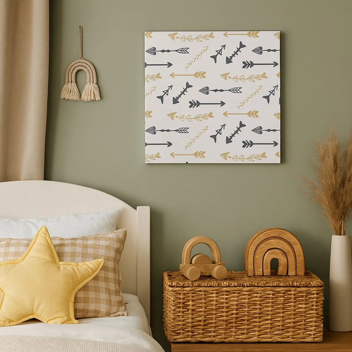 Schilderen op canvas - De droom van de boogschutter - 30x30 cm