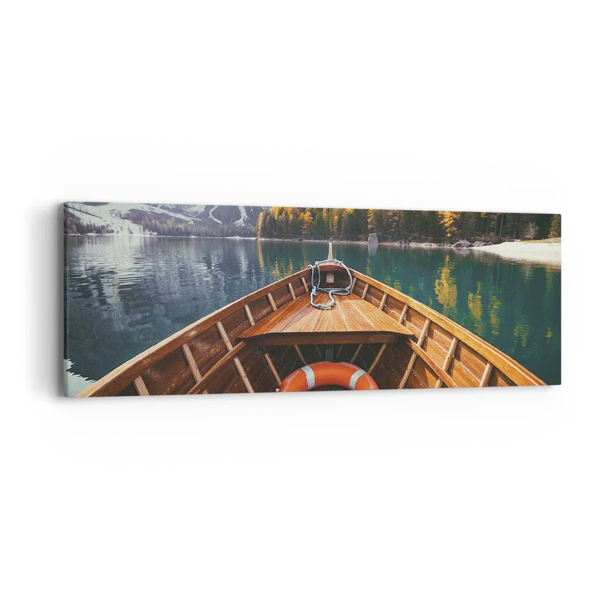 Schilderen op canvas - Bergtocht - 90x30 cm