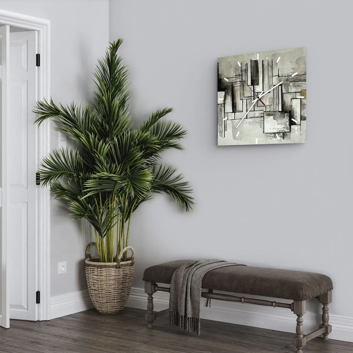 Wandklok - Klok - De kracht van eenvoud - 40x40 cm