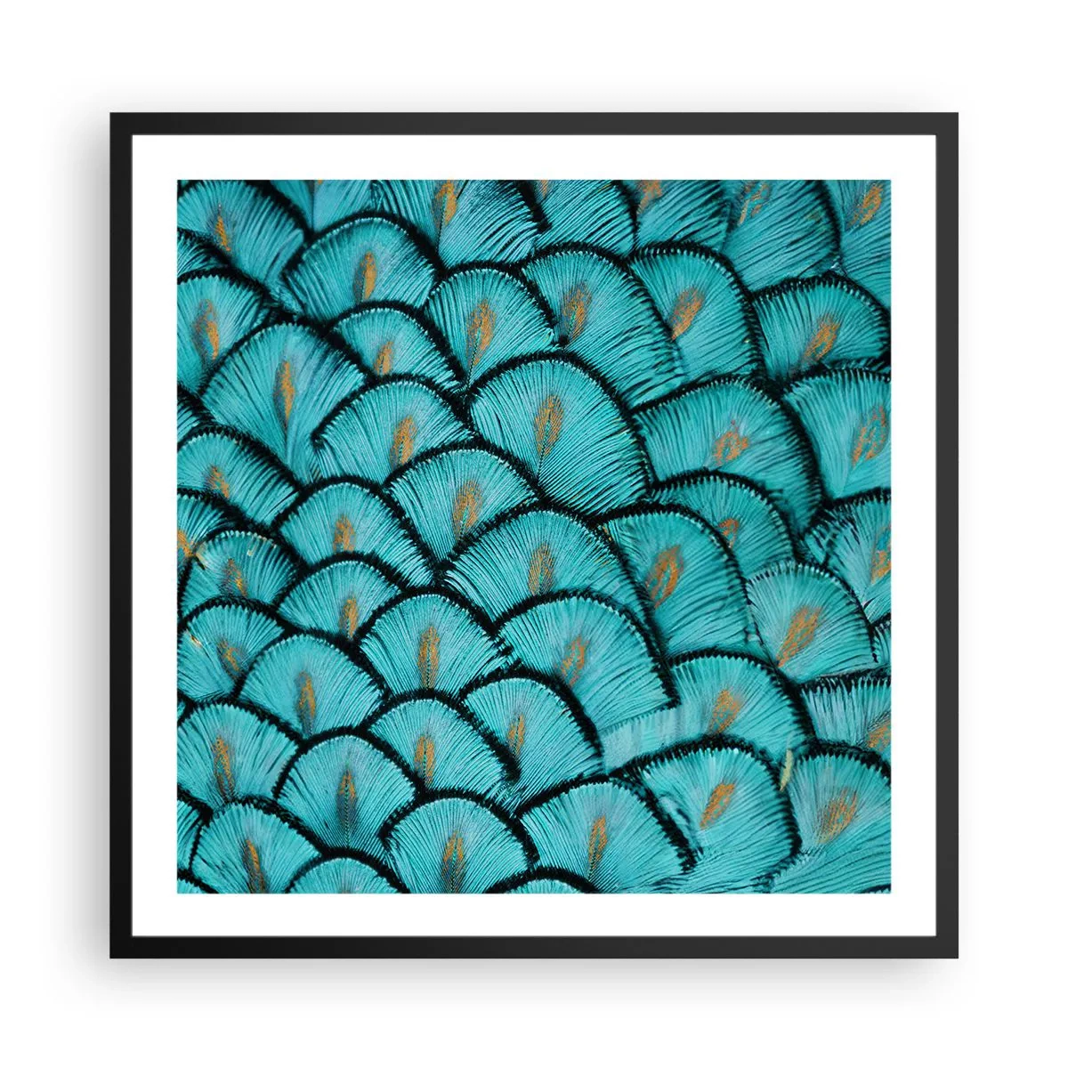 Poster in een zwarte lijst - Het grote verengala - 60x60 cm