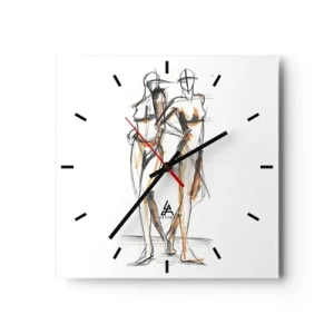 Wandklok - Klok - Een studie van genade - 30x30 cm