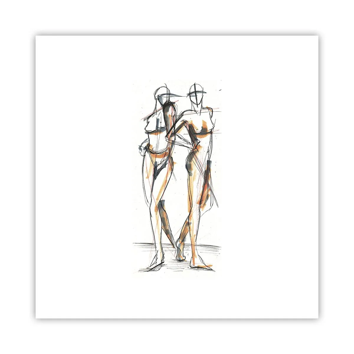 Poster - Een studie van genade - 30x30 cm