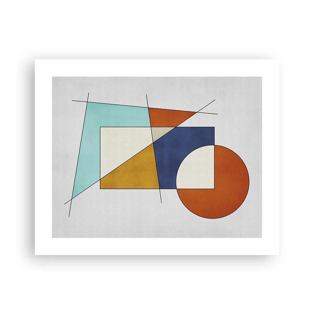 Poster - Abstractie: modernistisch plezier - 50x40 cm