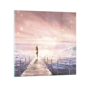 Schilderen op glas - In het licht van een droom - 50x50 cm