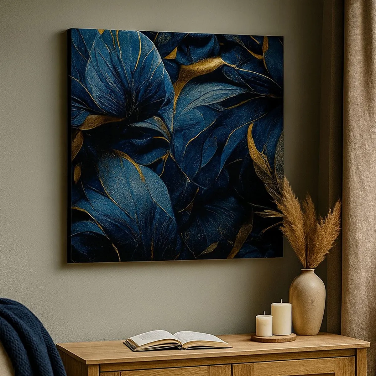 Schilderen op canvas - Met goud gevoerd - 30x30 cm