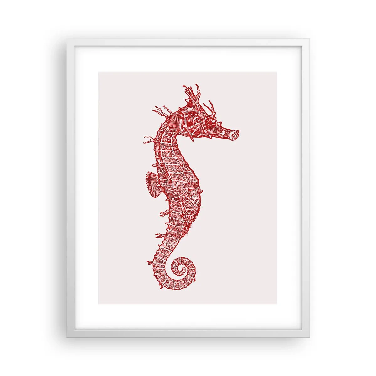 Poster in een witte lijst - Een ingewikkeld wezen - 40x50 cm