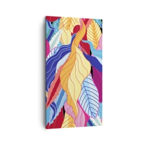 Schilderen op canvas - Een kleurrijke puinhoop - 45x80 cm