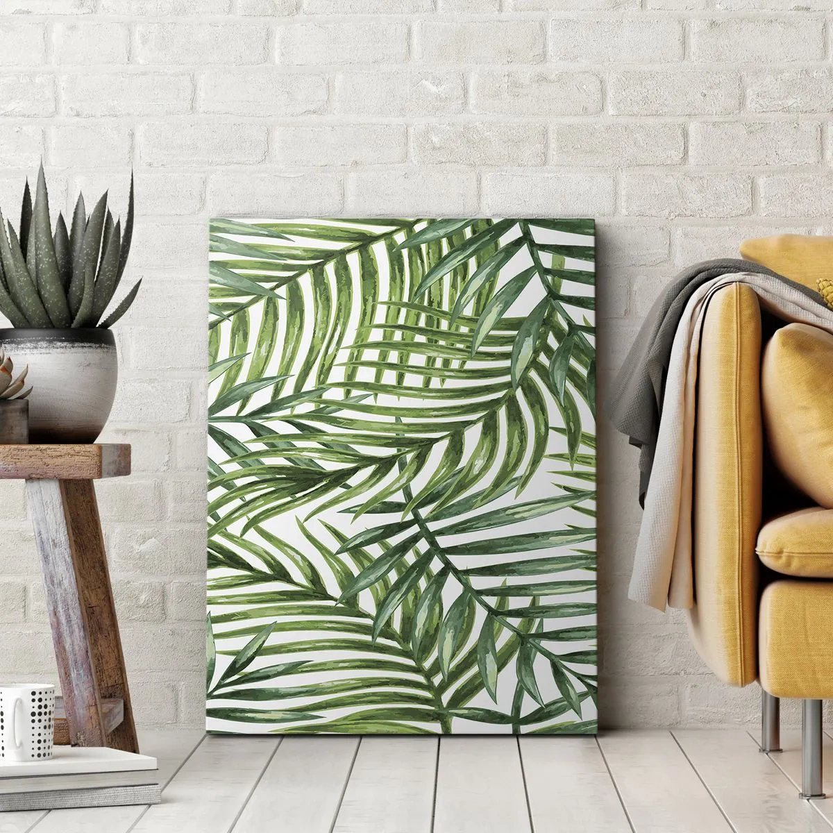 Schilderen op canvas - Onder de groene luifel - 50x70 cm