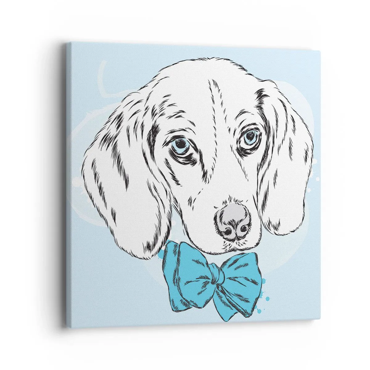 Schilderen op canvas - Hond elegantie - 40x40 cm
