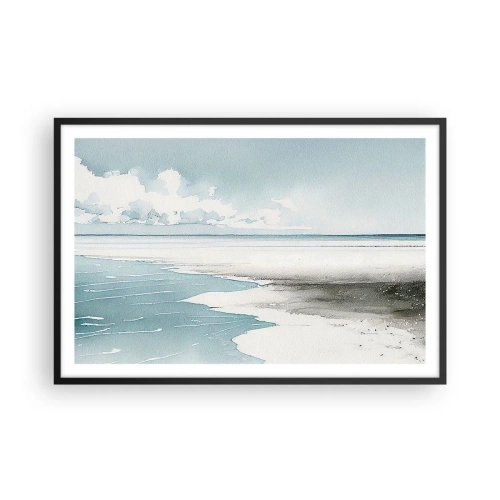 Poster in een zwarte lijst - Zachte vloed - 91x61 cm