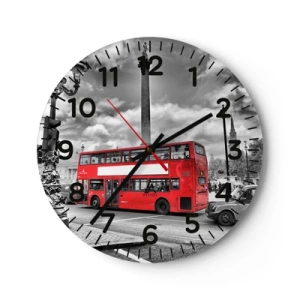 Wandklok - Klok - De echte bloedbaan van de stad - 30x30 cm