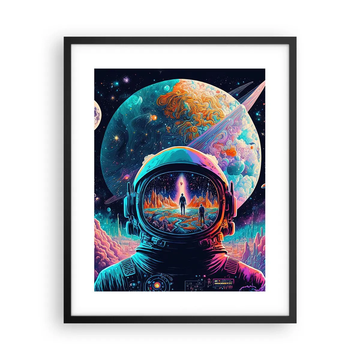 Poster in een zwarte lijst - Filosofen hebben er niet van gedroomd - 40x50 cm