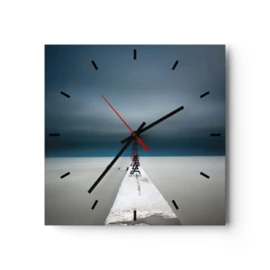 Wandklok - Klok - Om de uitgestrektheid te ontmoeten - 30x30 cm