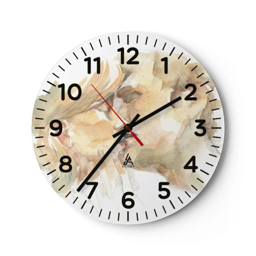 Wandklok - Klok - De helft gevonden? - 30x30 cm