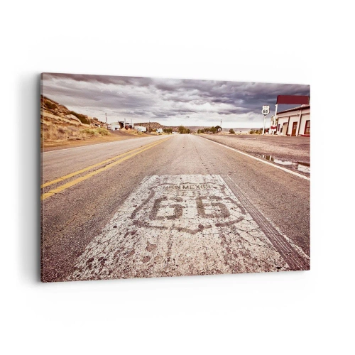 Schilderen op canvas - Mother Road - een Amerikaanse legende - 120x80 cm