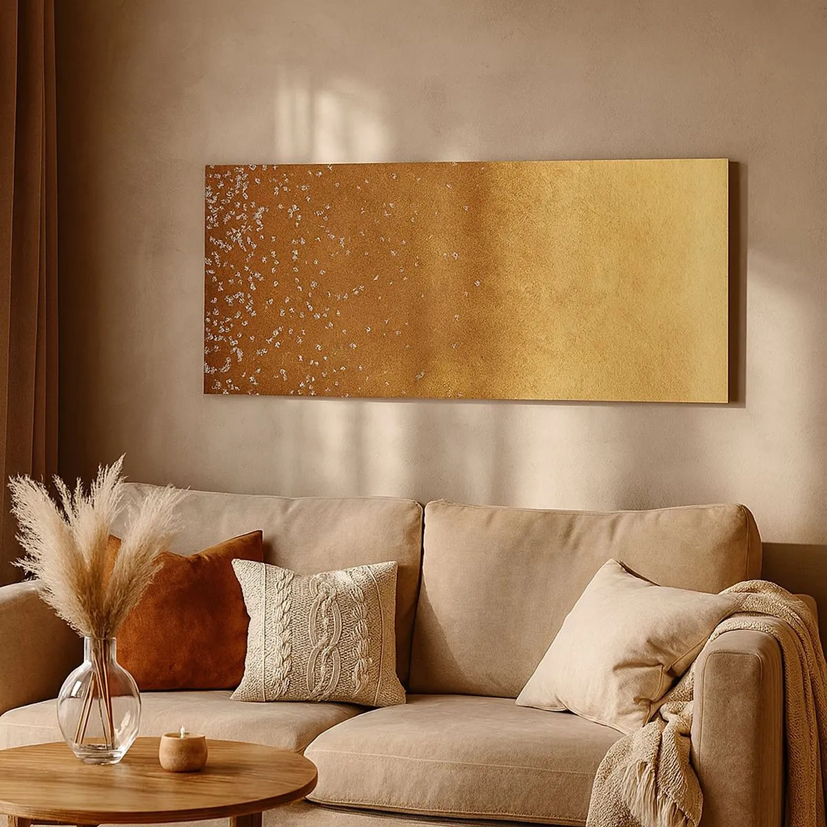 Schilderen op canvas - De geboorte van het licht - 100x40 cm