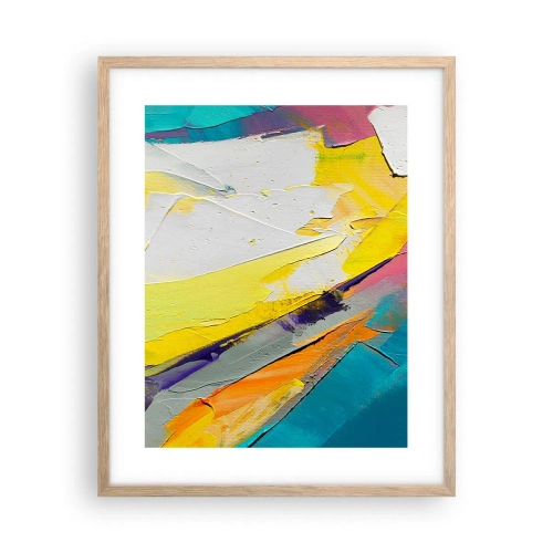 Een poster in een licht eiken lijst - De anatomie van licht - 40x50 cm