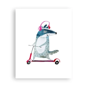 Poster - Badger vreugde - 40x50 cm