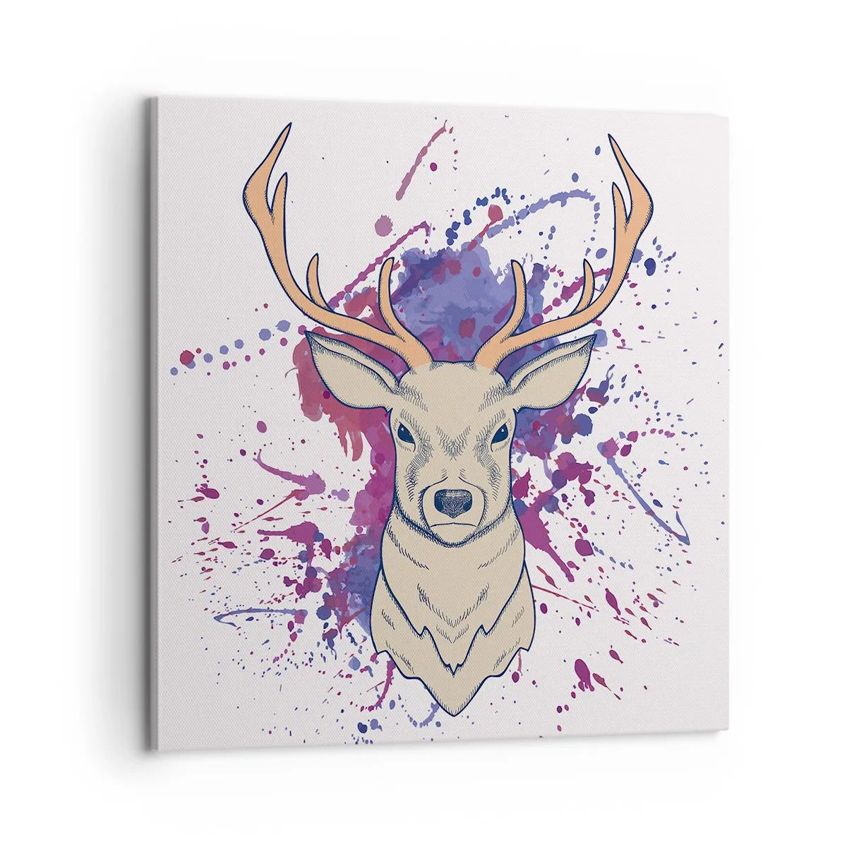 Schilderen op canvas - Moed en balans - 60x60 cm