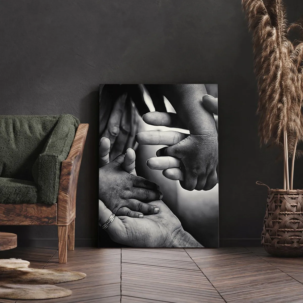 Schilderen op canvas - Om mens te zijn - 55x100 cm