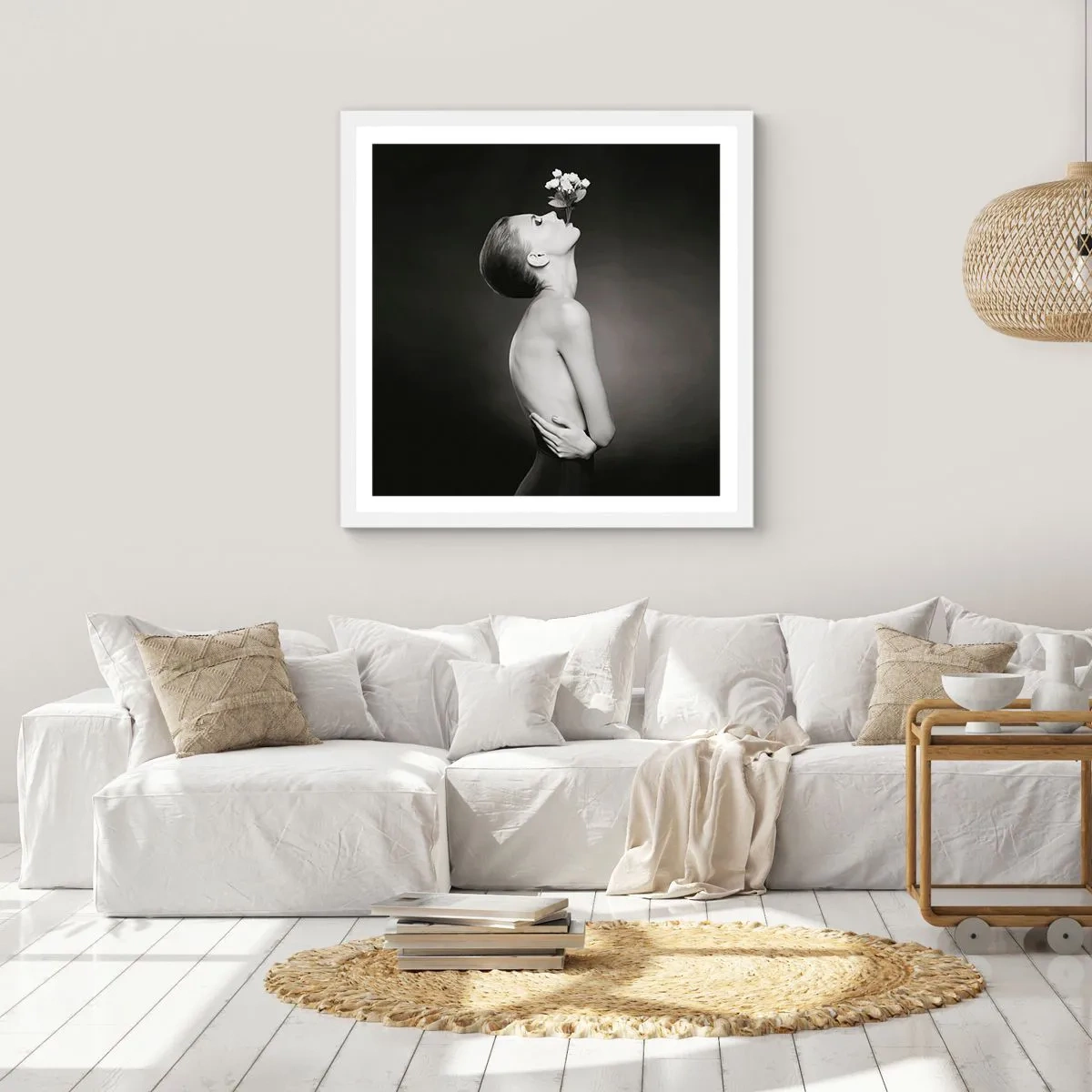 Poster in een witte lijst - Excentrieke elegantie - 40x40 cm