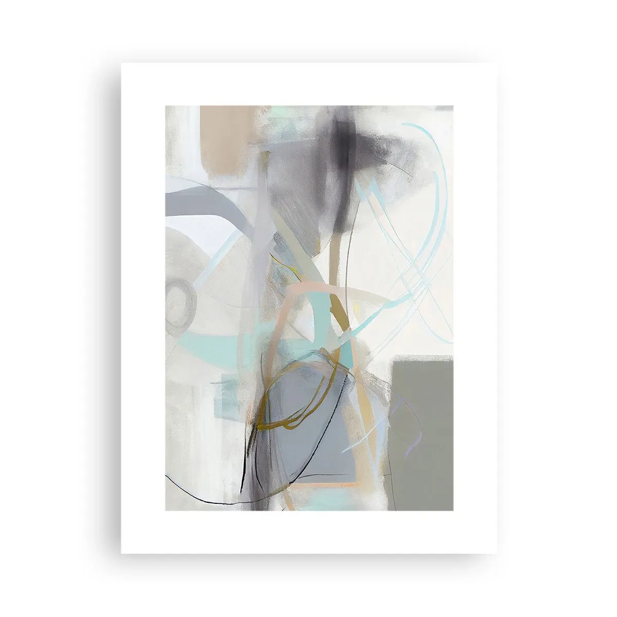 Poster - Mistige abstractie - 30x40 cm