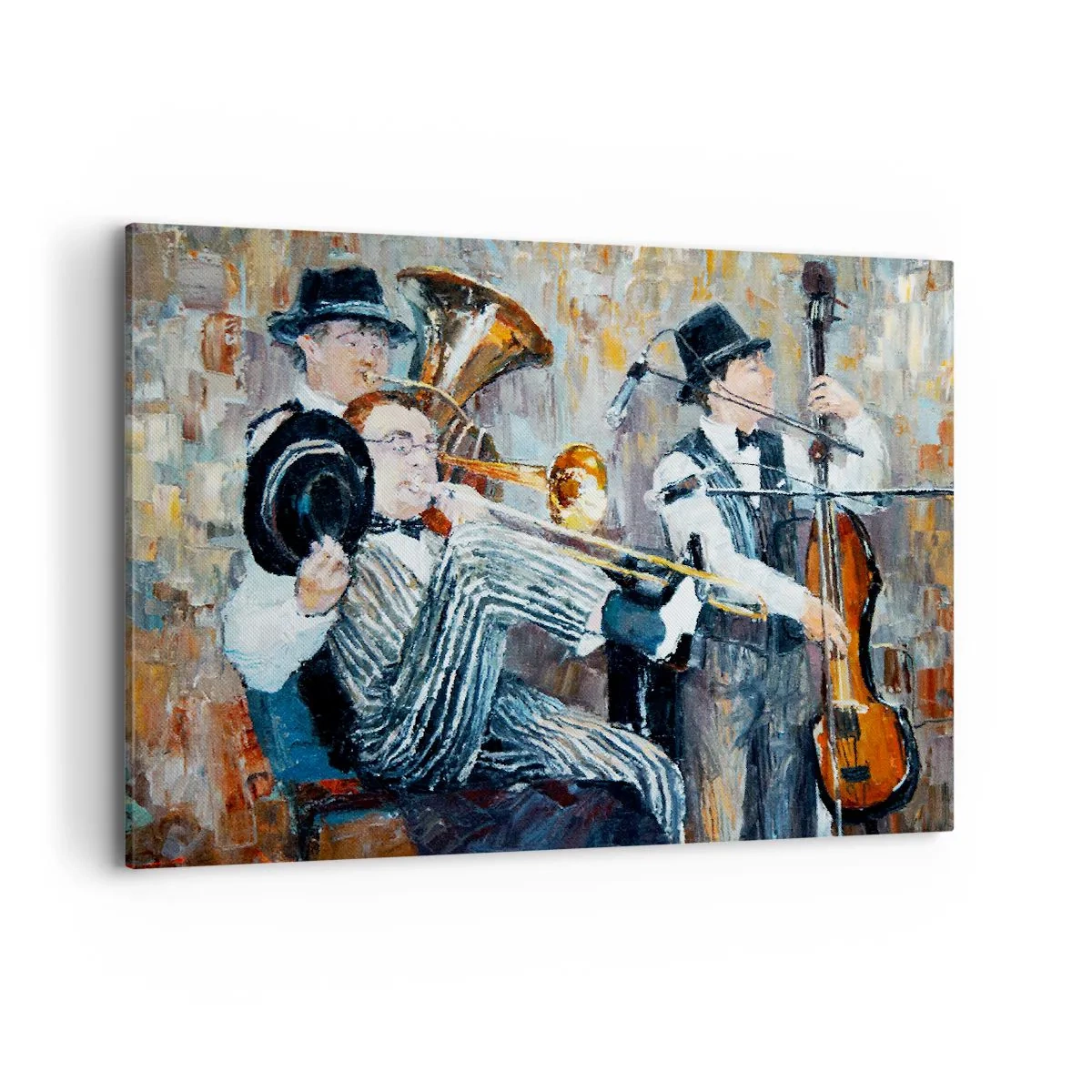 Schilderen op canvas - Al die jazz - 120x80 cm