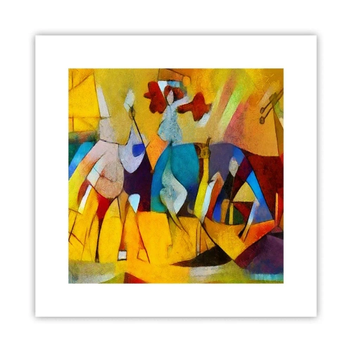 Poster - Zon - leven - vreugde - 30x30 cm