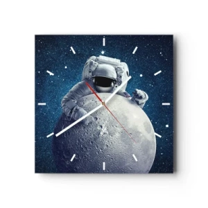 Wandklok - Klok - Ruimte grappenmaker - 30x30 cm